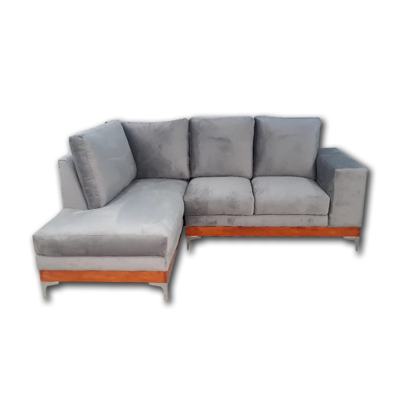 153_193107 Sala modular con chaise lounge Jabdell gris 153_193107 Sala modular con chaise lounge Jabdell gris